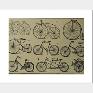 Vintage Bicycles Posters and Art